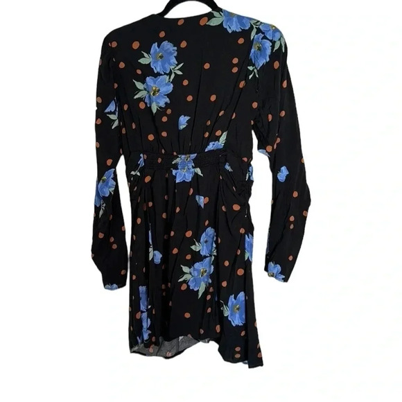 Free People Date Night Mini Dress Floral Polka Dot Size Medium - Picture 14 of 14